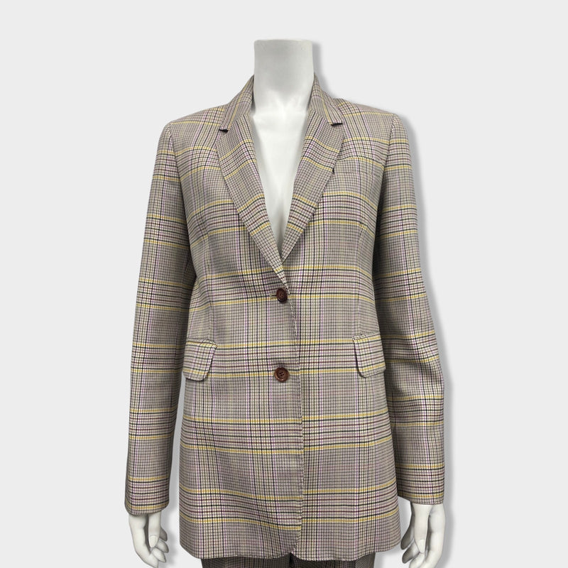 GABRIELA HEARST checked multicolour woolen suit