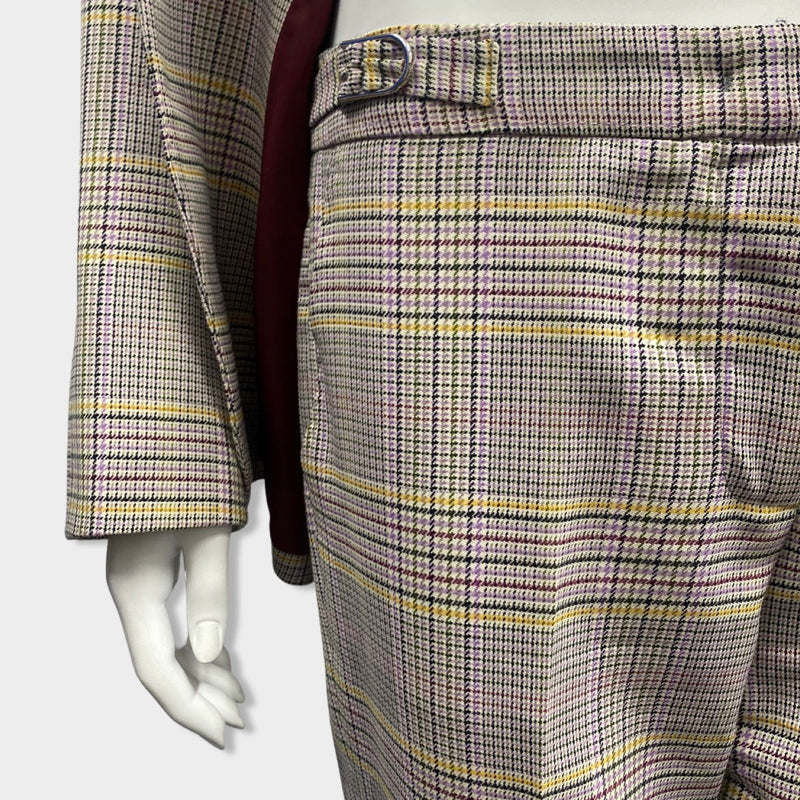 GABRIELA HEARST checked multicolour woolen suit