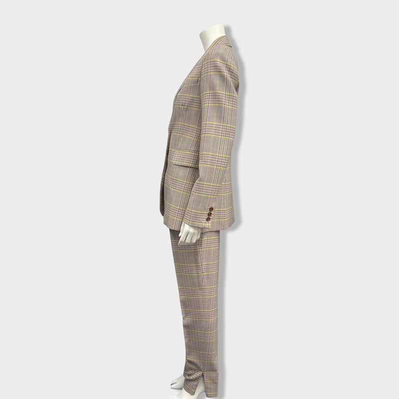 GABRIELA HEARST checked multicolour woolen suit