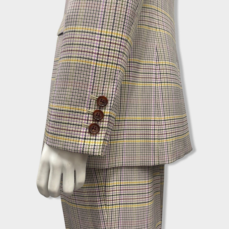 GABRIELA HEARST checked multicolour woolen suit