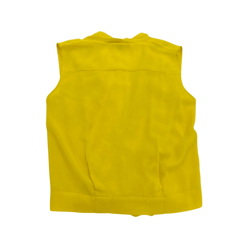 second-hand APOSTROPHE yellow silk top | Size 2