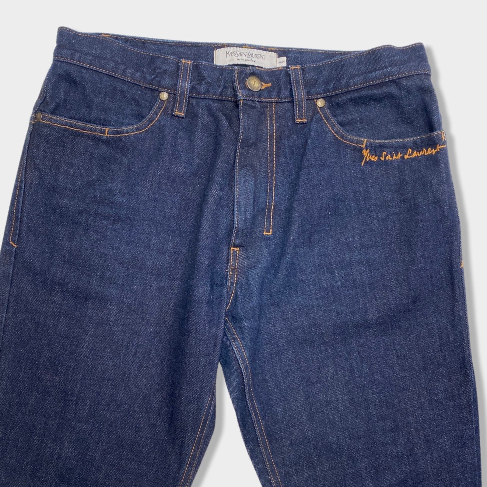 YVES SAINT LAURENT navy jeans – Loop Generation