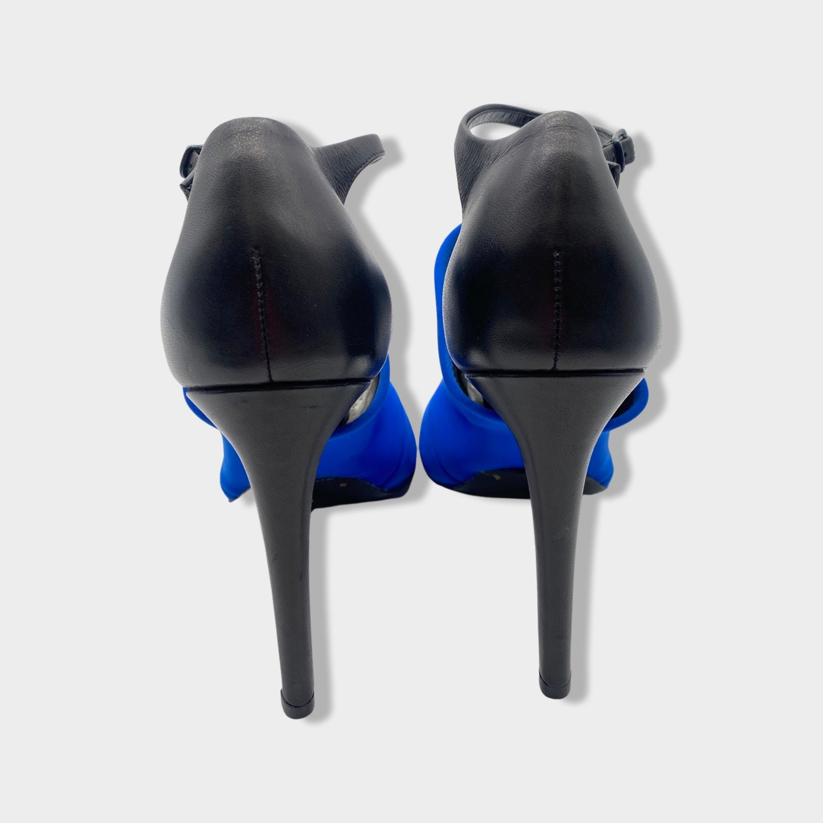 Royal blue 2024 and black heels