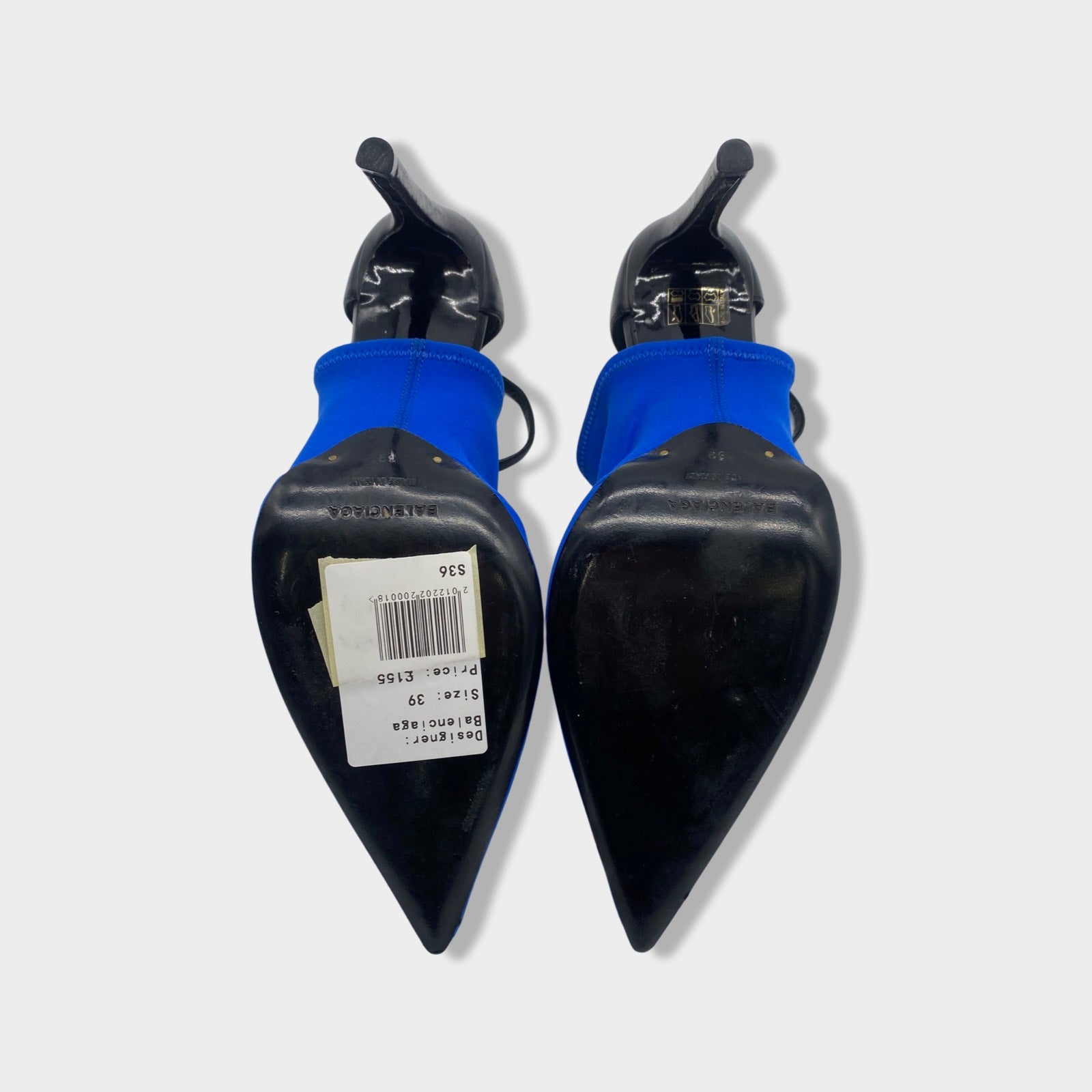 Balenciaga hot sale blue heels