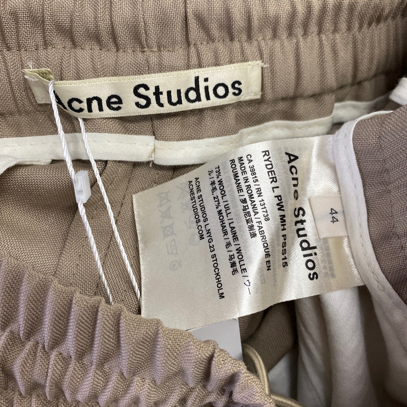 ACNE STUDIOUS beige woolen trousers