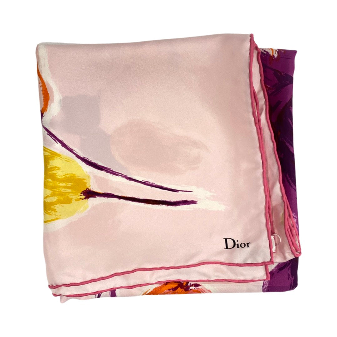 Silk scarf Dior Pink in Silk - 22964070