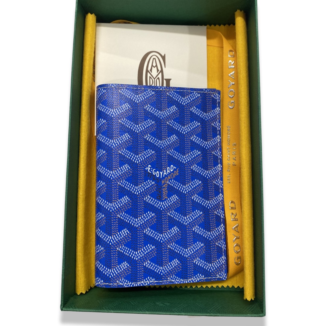 Leather wallet Goyard Blue in Leather - 35624518