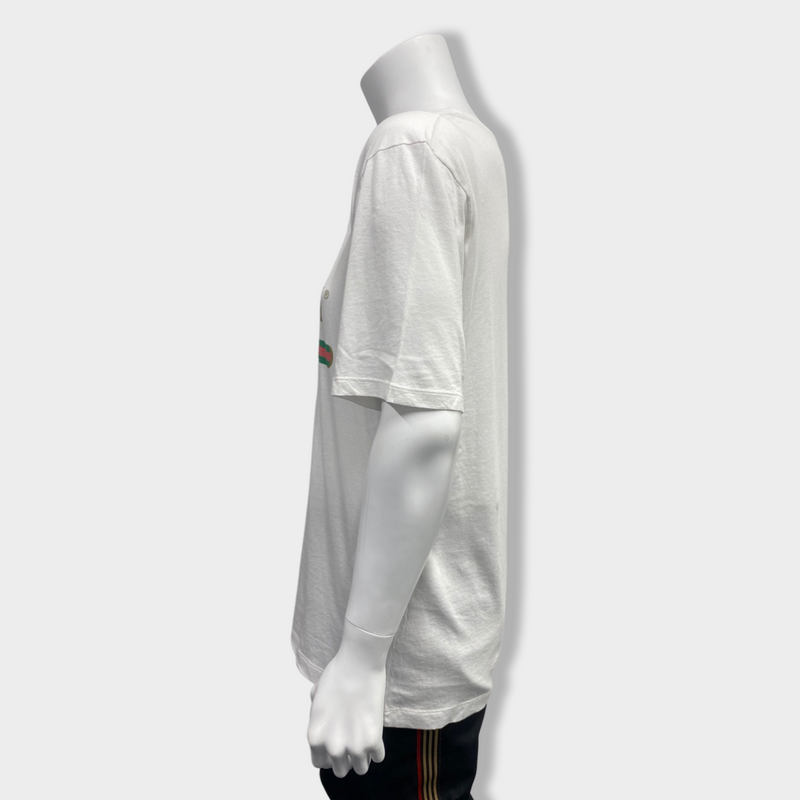 SECOND-HAND GUCCI white cotton T-shirt | Size IT58