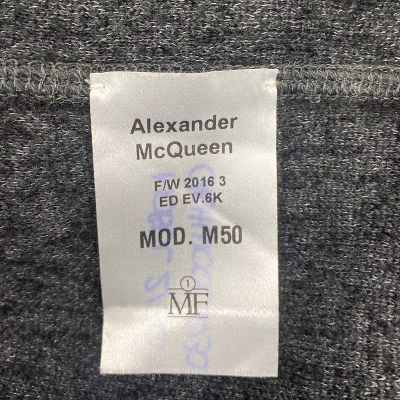 ALEXANDER MCQUEEN grey woolen jumper