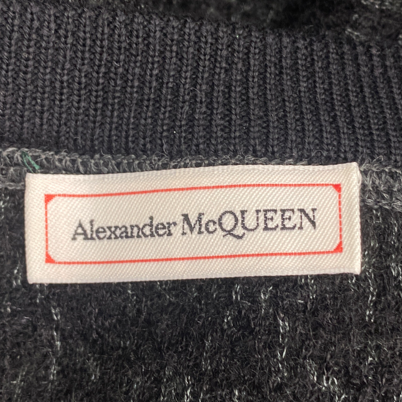 ALEXANDER MCQUEEN grey woolen jumper