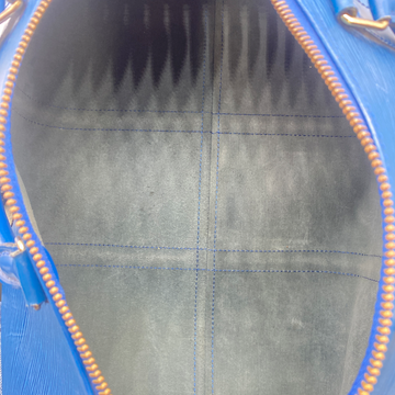 LOUIS VUITTON blue Speedy leather duffle bag – Loop Generation