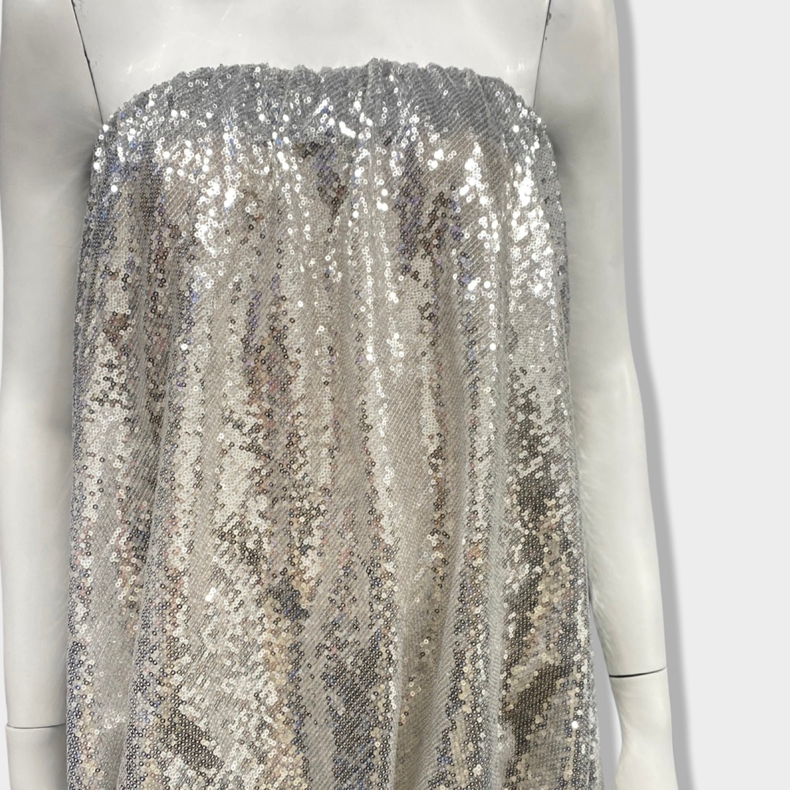 BY MALENE BIRGER silver sequin mini dress Loop Generation