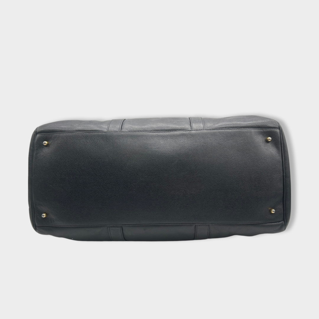 CHANEL black leather duffle bag – Loop Generation