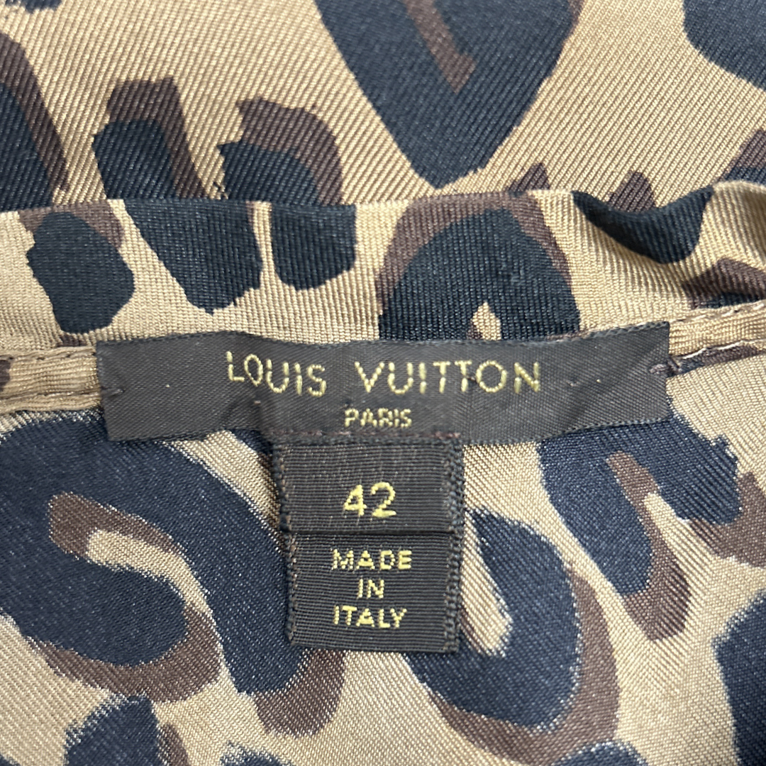 LOUIS VUITTON silk leopard print top – Loop Generation