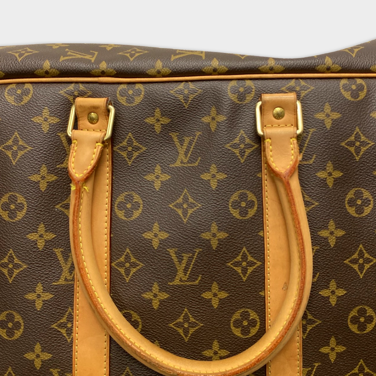 Vintage Louis Vuitton Brown Monogram Medium Cylinder Bag