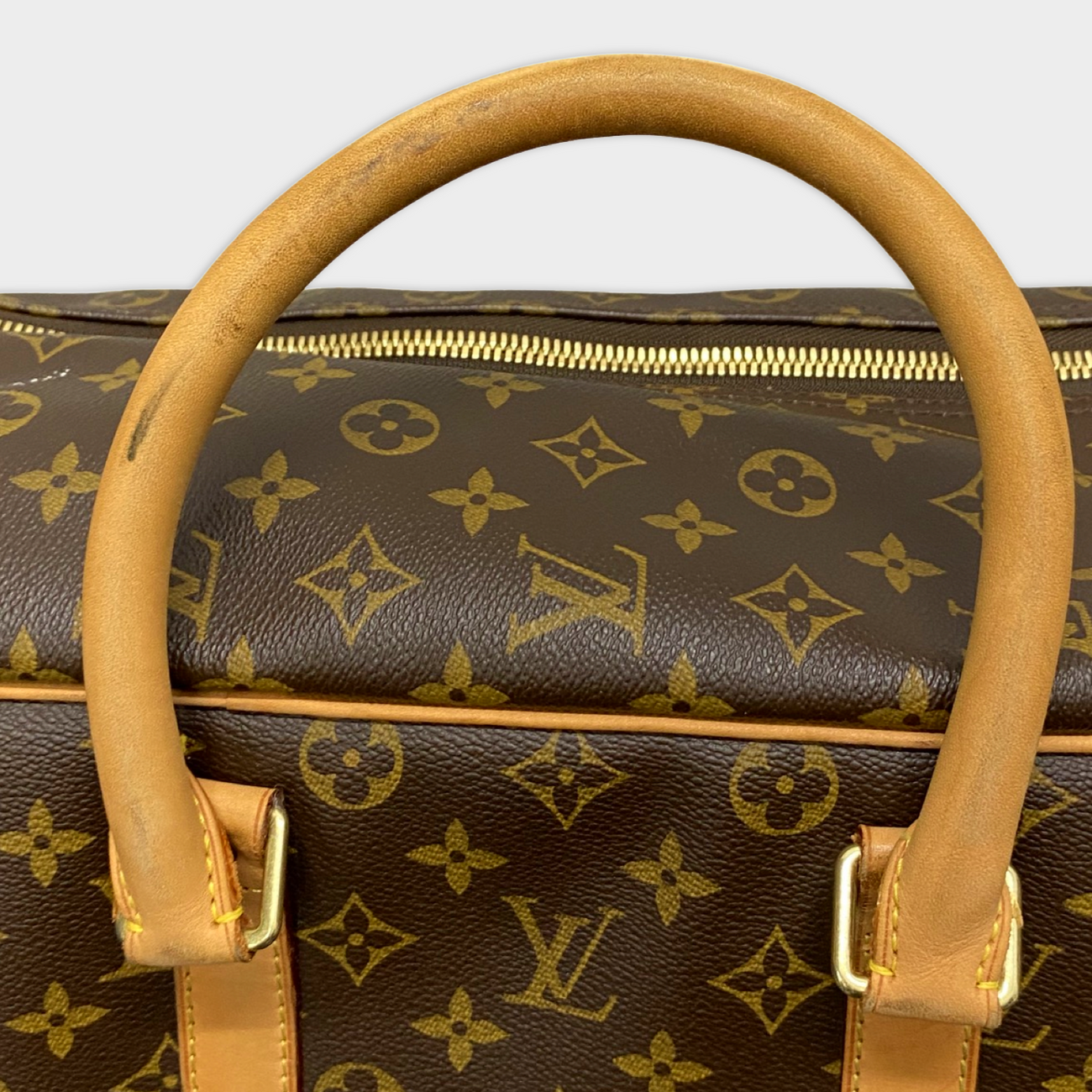 LOUIS VUITTON vintage brown monogram travel bag – Loop
