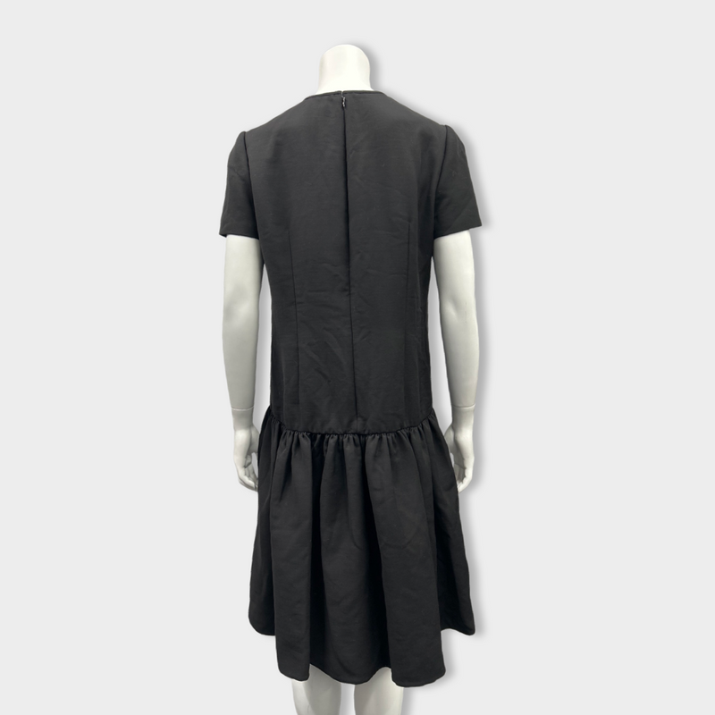 ALEXANDER MCQUEEN black woolen dress