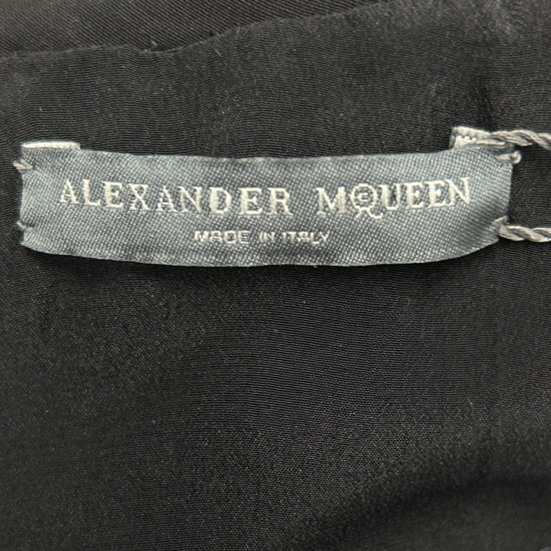 ALEXANDER MCQUEEN black woolen dress