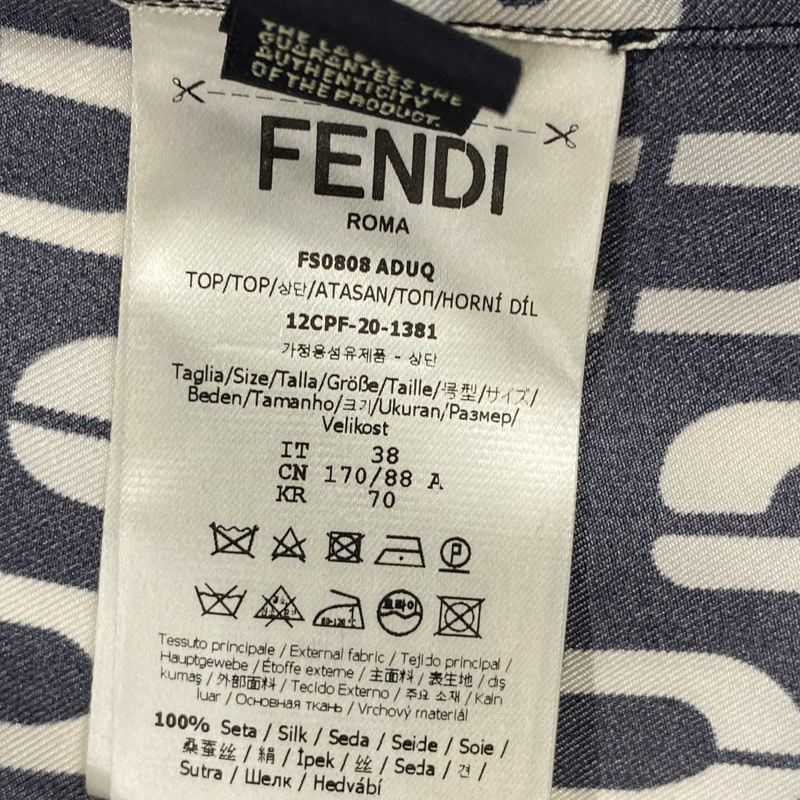 Fendi geometric-patterned shirt