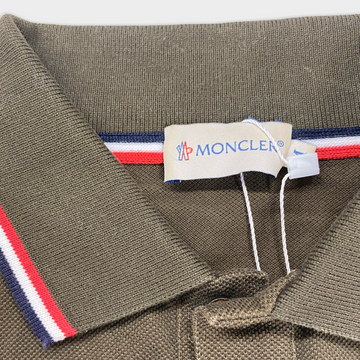 Khaki moncler polo hotsell