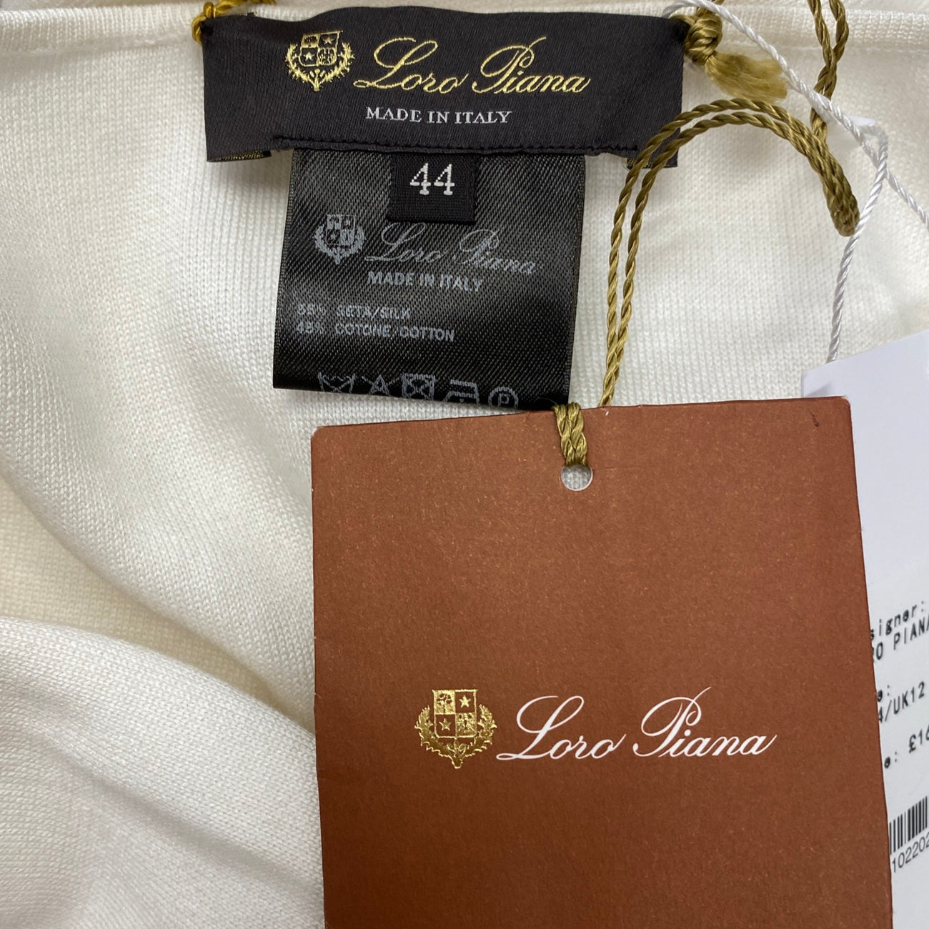Loro Piana women's ecru silk and cotton buttonless cardigan – Loop  Generation