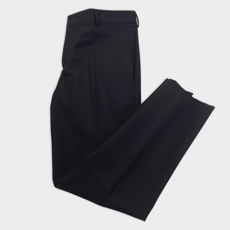 second-hand SAINT LAURENT plain smart black trousers