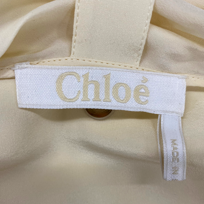 Chloe Women's Ecru Silk Shirt