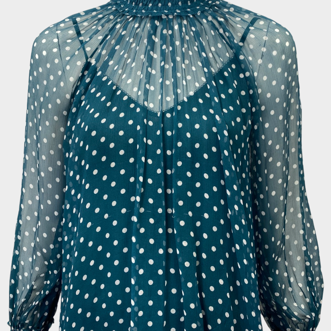 Zimmermann Polka dot silk blouse factory