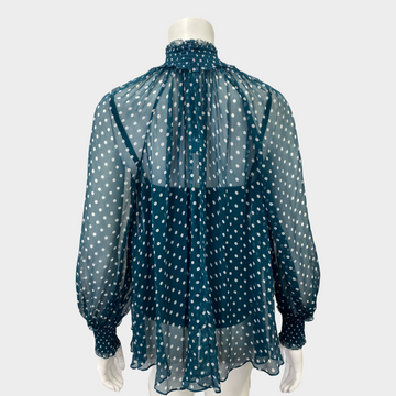 Zimmermann Polka dot silk blouse factory