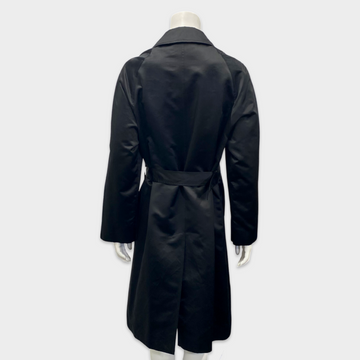 Prada Women's Black Silk Blend Lightweight Trench Coat – Loop 