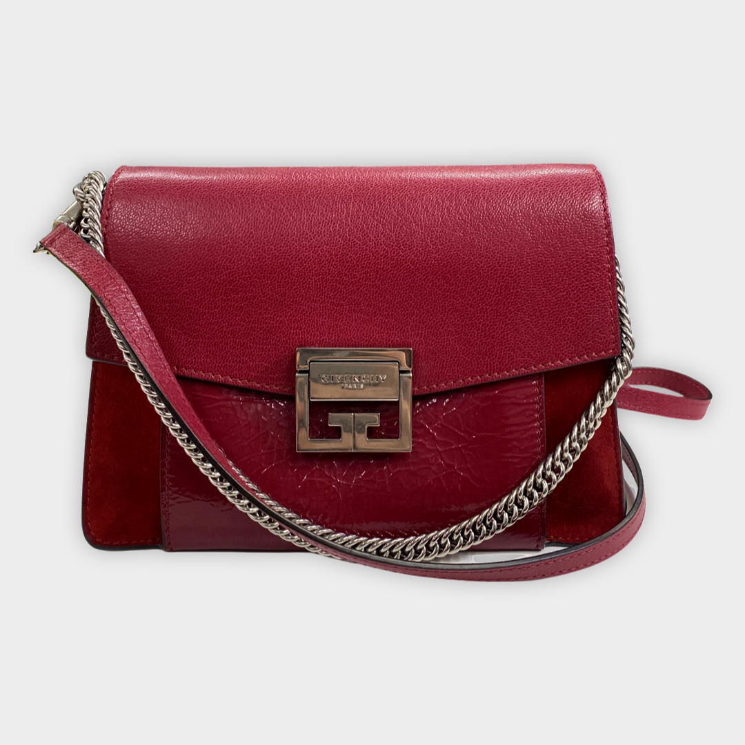 Givenchy Women s Burgundy Leather Belt Bag With Chain