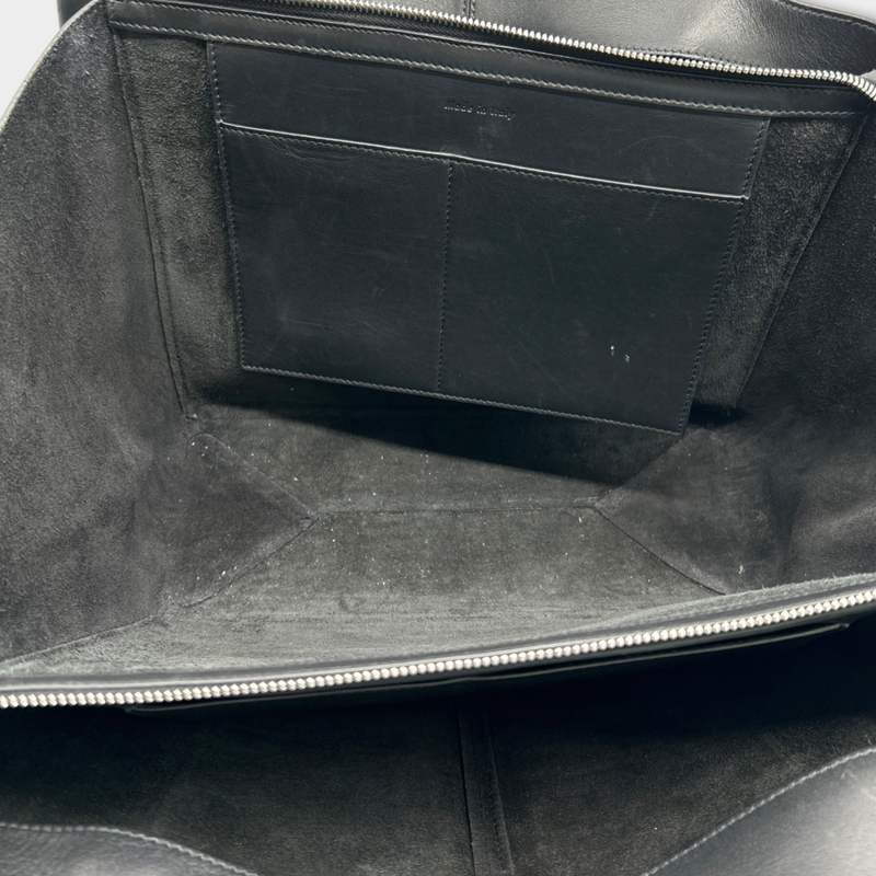 CELINE black leather tote bag