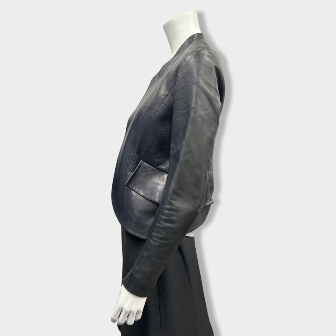 JIL SANDER black leather jacket – Loop Generation