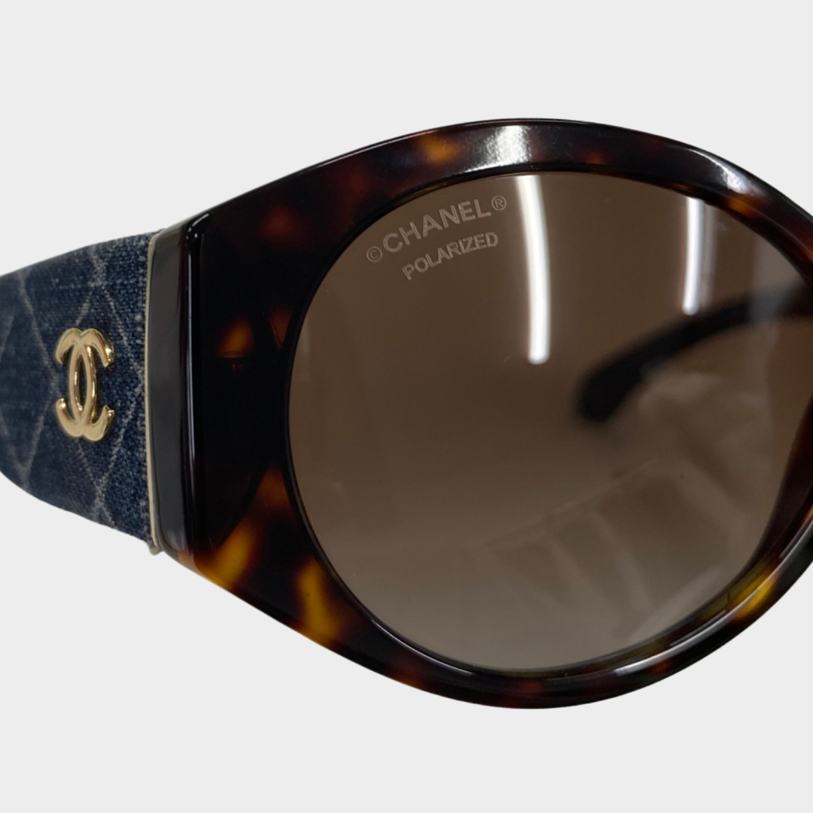 Chanel sunglasses with gold wire rims Golden Metallic Metal ref.471341 -  Joli Closet