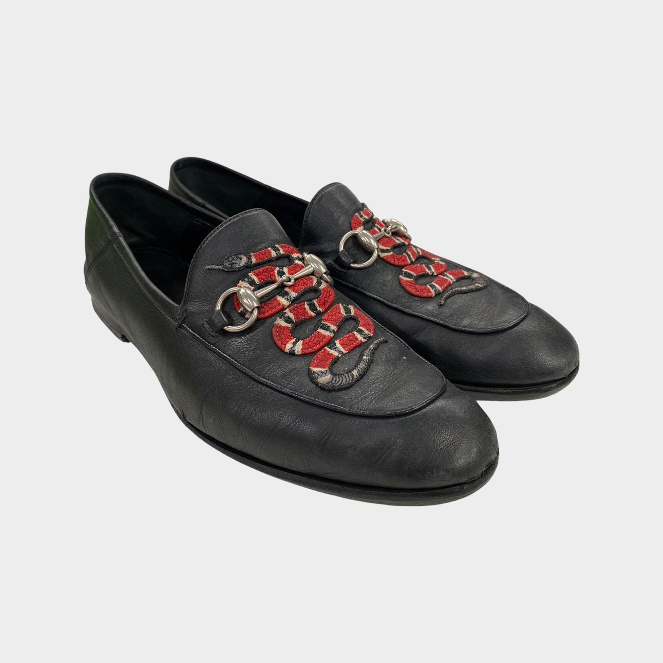 Gucci snake deals loafers mens