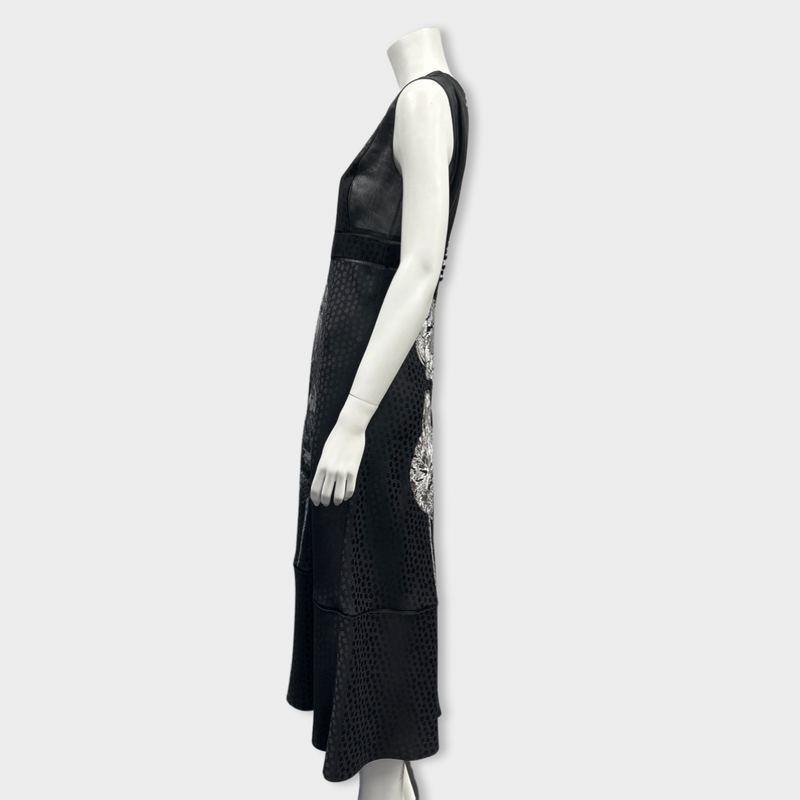 second-hand ALEXANDER MCQUEEN black silk dress | Size IT42