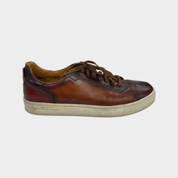 Magnanni men’s brown leather trainers