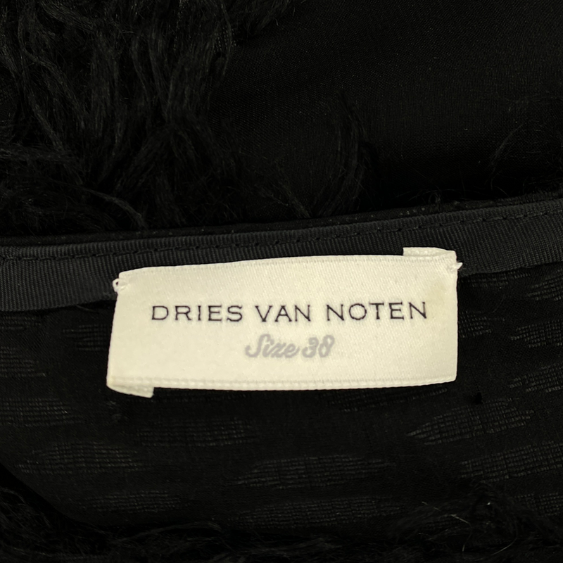 Dries Van Noten mesh fringed dress