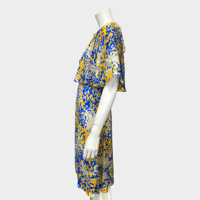 Stella McCartney yellow and blue print viscose dress