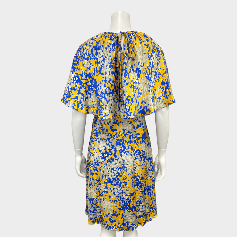 Stella McCartney yellow and blue print viscose dress