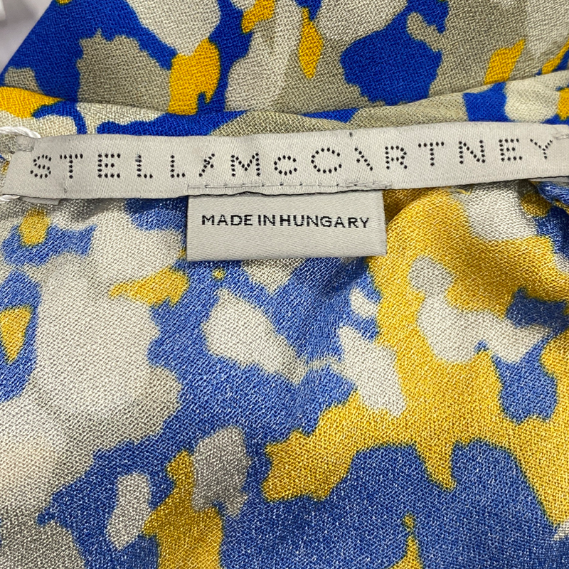 Stella McCartney yellow and blue print viscose dress