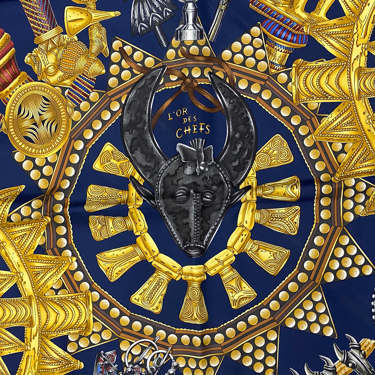 Hermes L'Or des Chefs Scarf