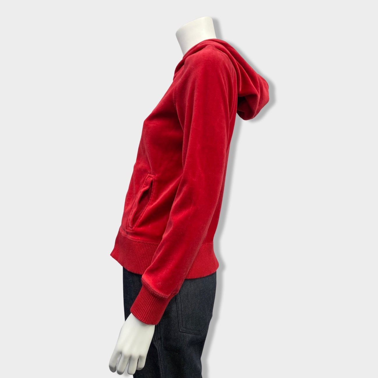 Red velvet store zip up hoodie