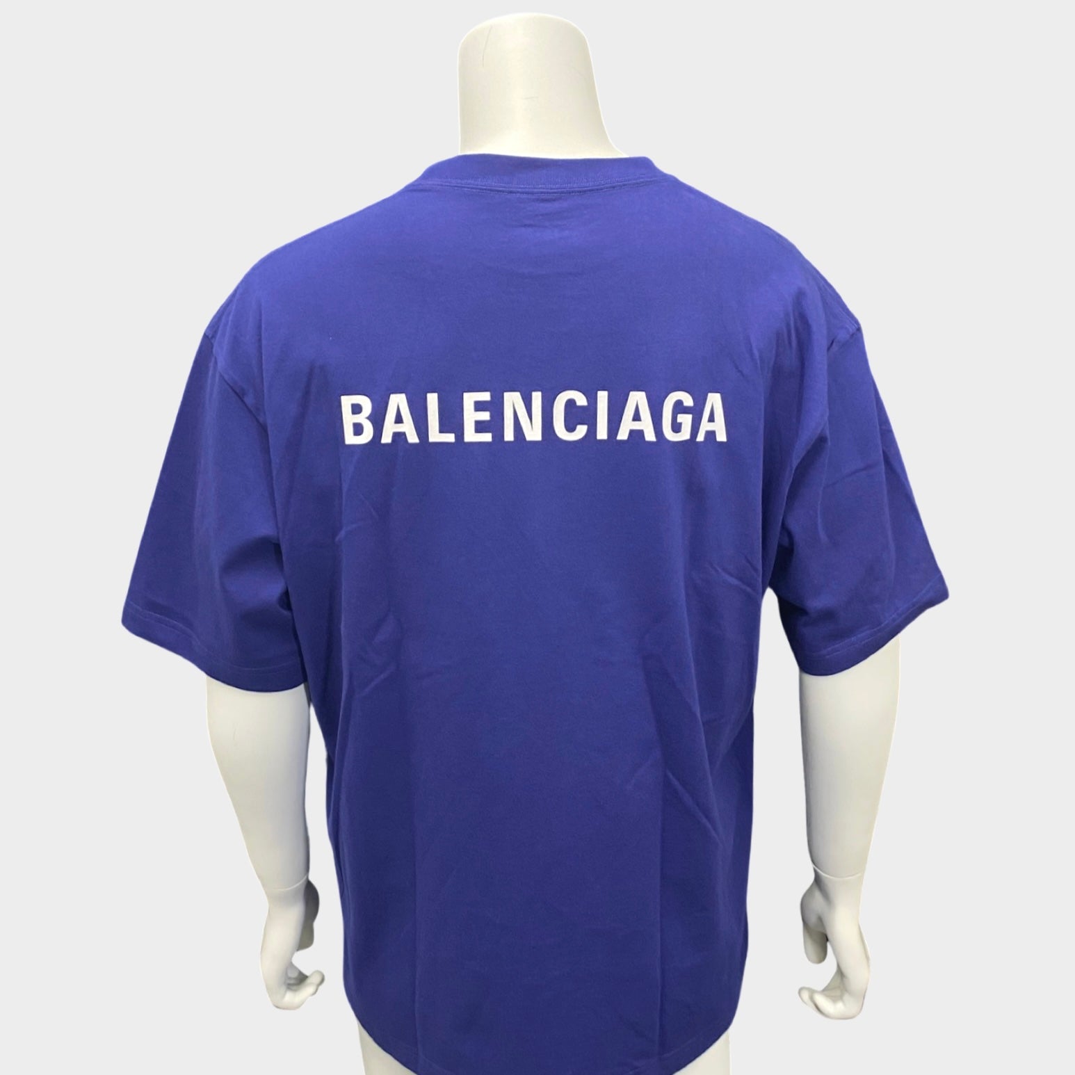 Balenciaga back logo hot sale t shirt