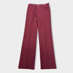 pre-loved GUCCI burgundy cotton trousers | Size IT46