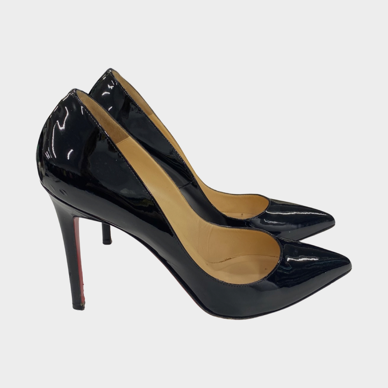 CHRISTIAN LOUBOUTIN black patent leather heels – Loop Generation