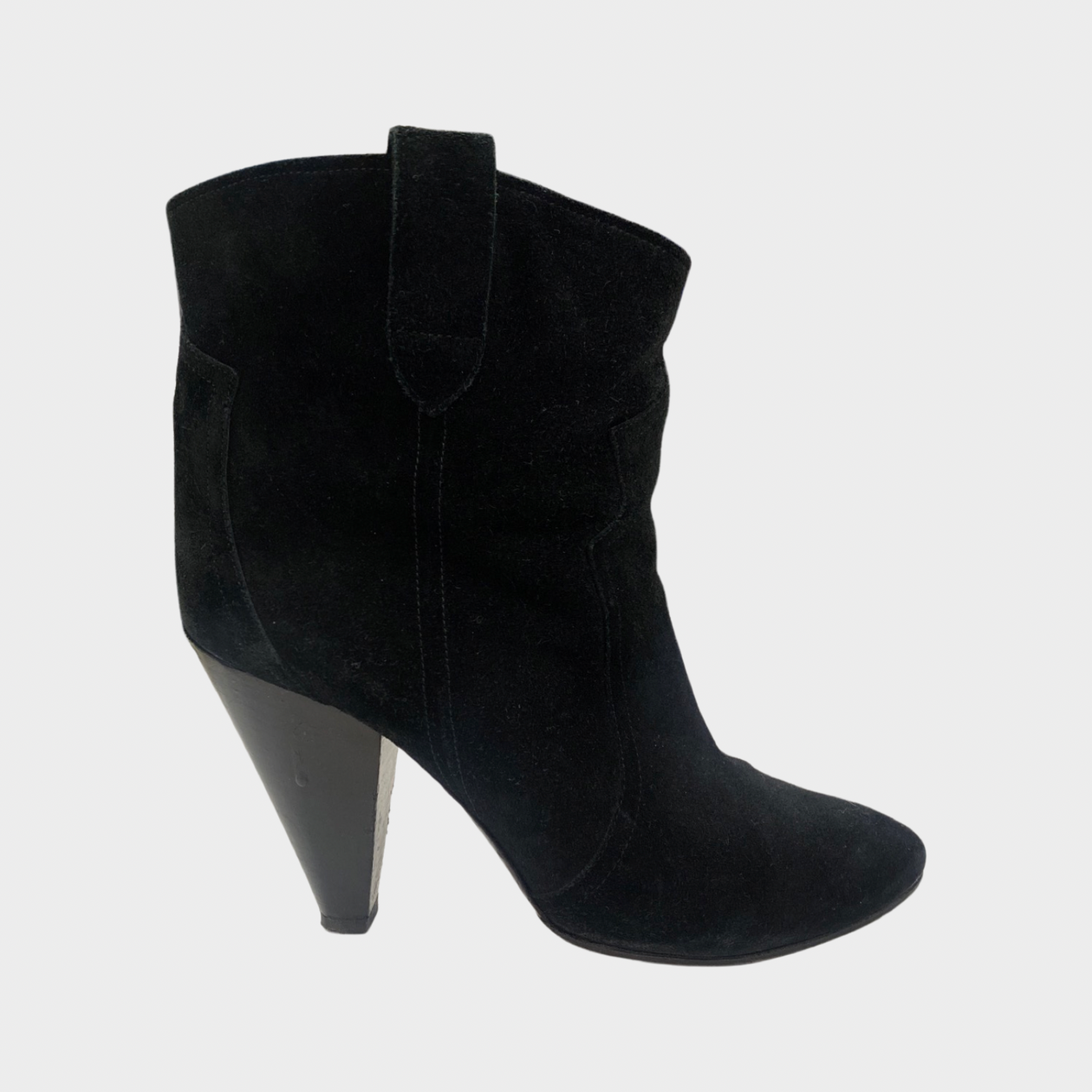 Isabel marant black suede hot sale boots