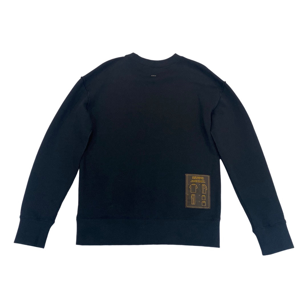 Sweatshirt Louis Vuitton Black size S International in Cotton - 22016425