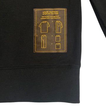 Louis Vuitton - Authenticated Sweatshirt - Cotton Black Plain for Men, Never Worn