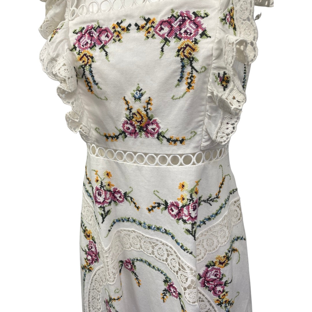 日本産】 【ZIMMERMANN】floral カフタンdress embroidery ワンピース